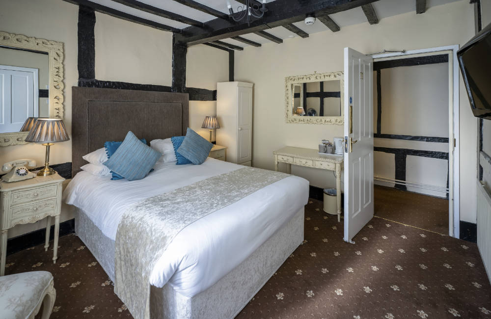 Individual hotel rooms at Warwickire's White Swan Hotel